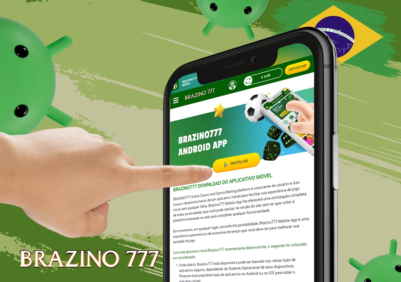 Aplicativo Brazino777 no Android